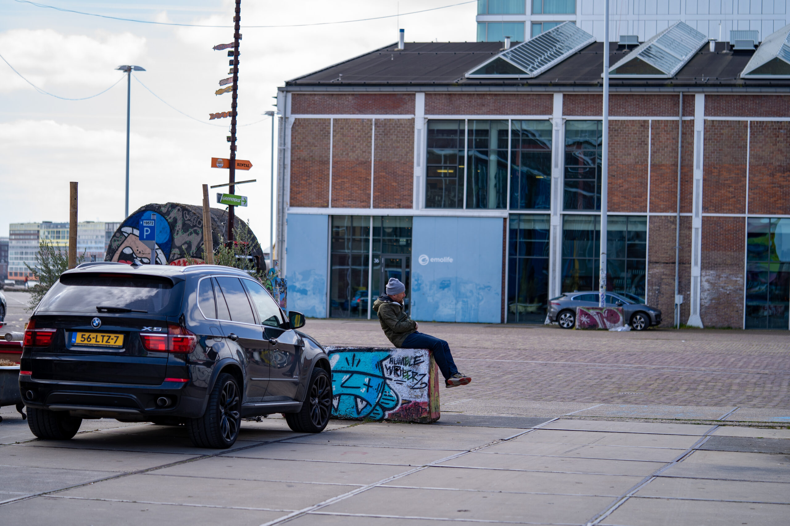 Peter Becker lente.shoot bij NDSM-werf in Amsterdam