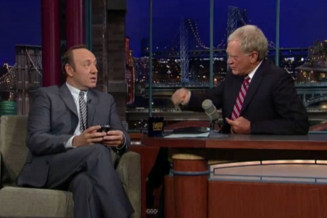 Kevin Spacey explains twitter to David Letterman