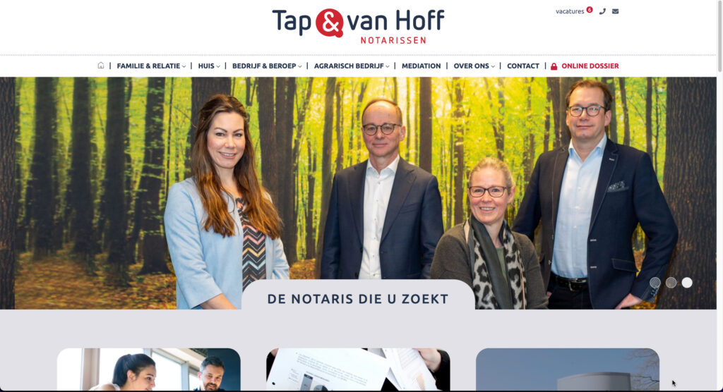 Fotoshoot Tap & van Hoff Notarissen